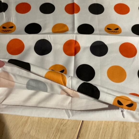 Halloween Polka Dot Pillow Cover - Picture 5 of 5
